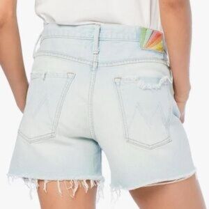 Mother light Blue Denim Women Shorts